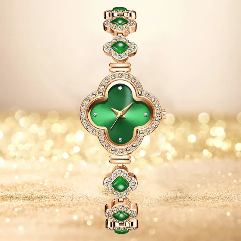Versatile Fashion Clover Bracelet Quartz Watch Casual Women's Watch Women's Watch Qme