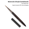 Wood Handle Triangular Petal Nail Brush Acrylic Art Liner Grid Qme A4