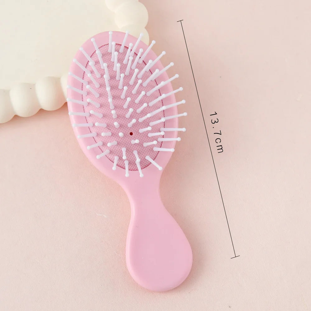 Hello Kitty Cute Folding Air-Cushion Comb Compact and Portable Air-Cushion Comb Air-Cushion Comb with Scalp Massager Qme 12