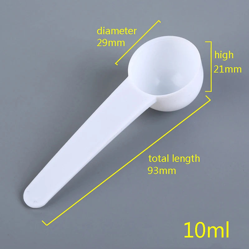 10Pcs 1g 3g 5g 10g Measuring Plastic Scoop Measuring Spoons Milk Powder Spoons. Qme A3 5g