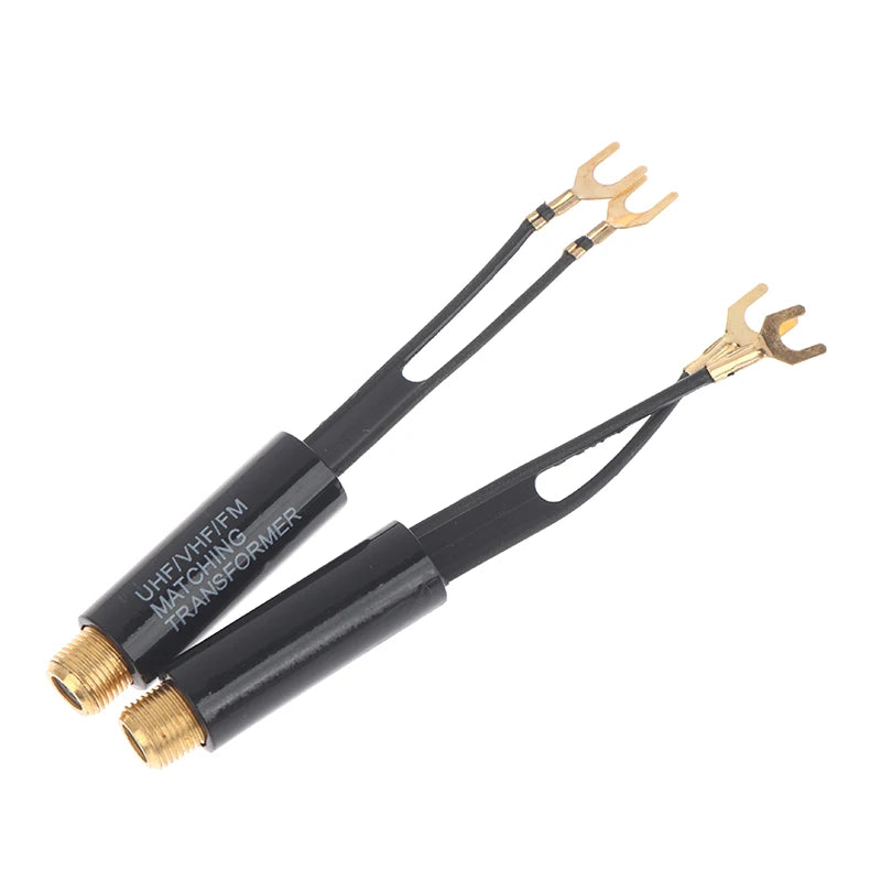 2 5 Transforme 75 Ohm 300 Adapter UHF VHF FM Antenna Transformer Qme
