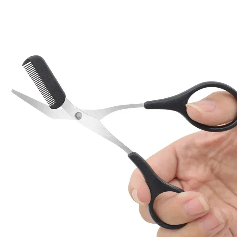 1/3PCS Eyebrow Trimmer Makeup Tools Stainless Steel Eyebrow Scissors with Comb Hair Removal Eyebrows Shaping Makeup Tools Qme