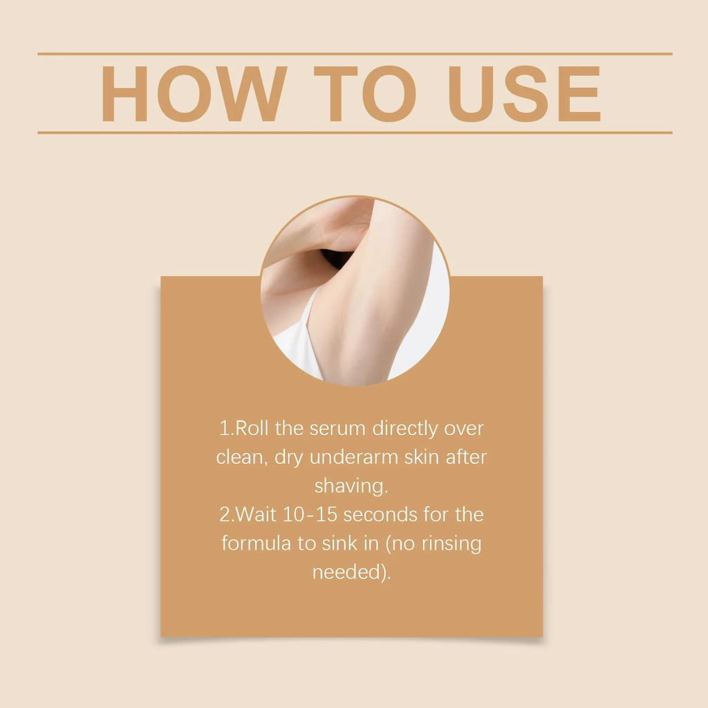 OceAura Post-Hair Removal Care Serum Roll On Hair Regrowth Slowing Skin Soothing Skin Discomfort Calming After Shave Serum 50mL Qme