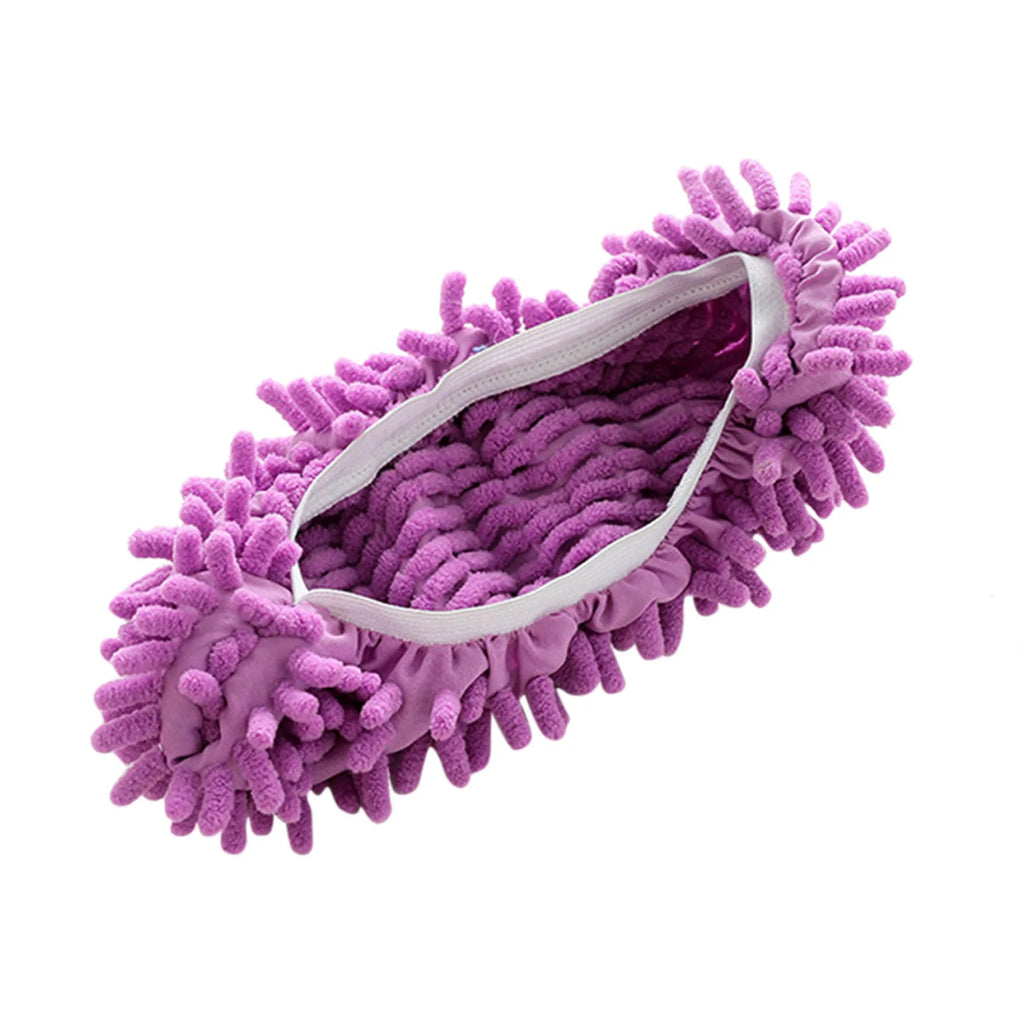 Mop Slippers Lazy Floor Polishing Cleaning Socks Shoes Mopping Slippers Cover Solid Color Cleaning Mop Replaceable Covers Qme