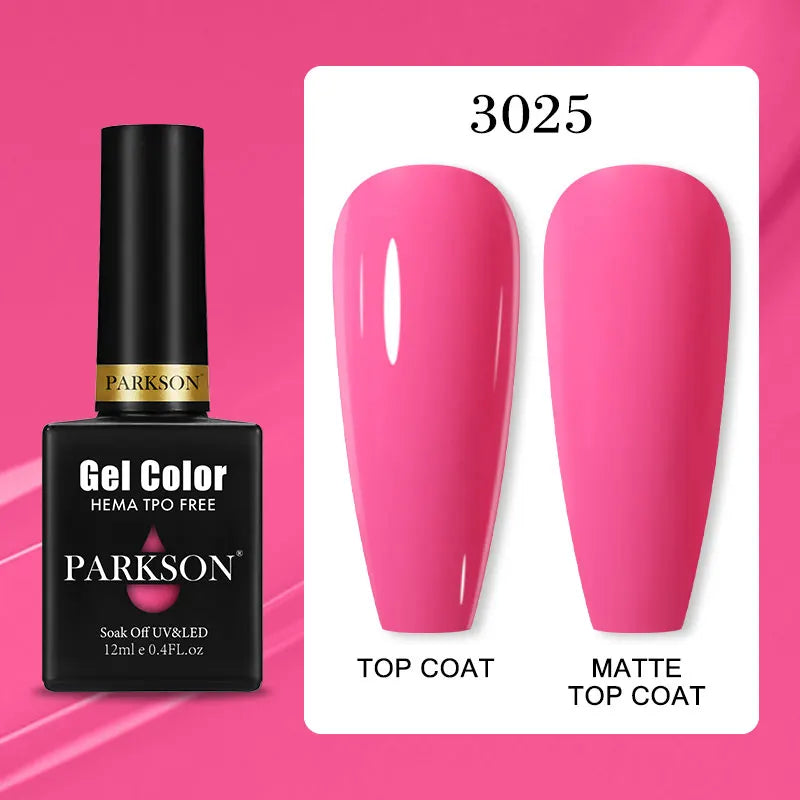 Parkson Colorful Nail Gel Polish Lacquer Soak Off UV LED Long Lasting