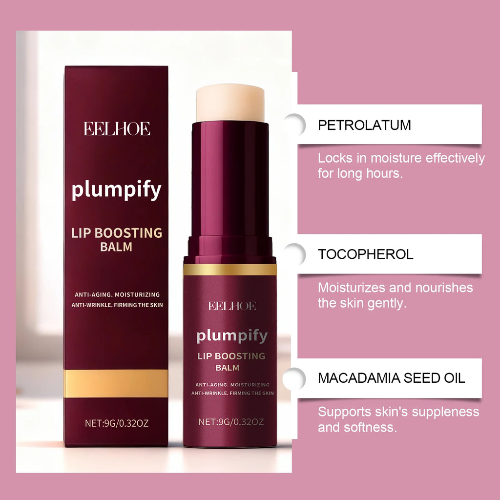 Plumpify Lip Boosting Balm Moisturizing Plumping Sexy Lip Care Fade Lip Lines Nourishing Repair Lip Care Makeup Cosmetics Qme