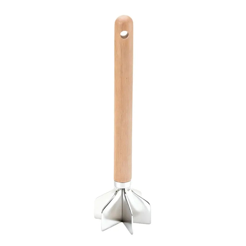 6-Blade Stainless Steel Meat Chopper Potato Masher Kitchen Tool Qme