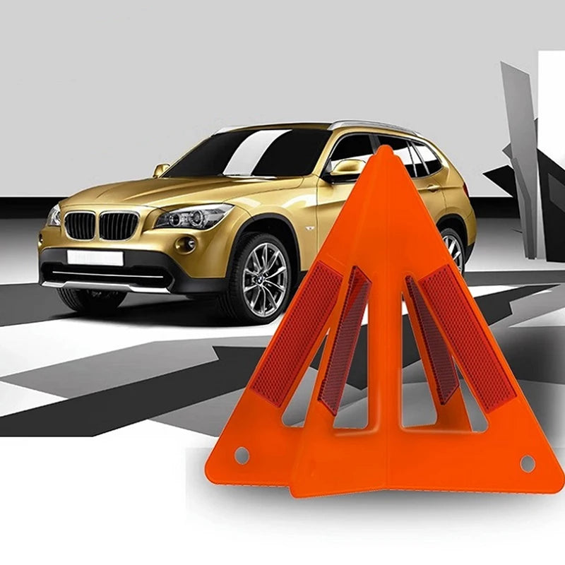 Portable Car Auto Reflective Traffic Warning Sign Triangle Foldable Qme