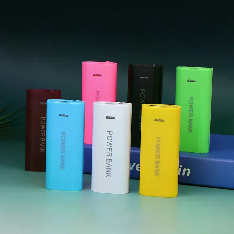 Portable Power Bank Case DIY 2Cell 18650 Battery Box Smart Phone Qme
