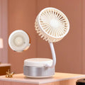 Suction Cup 360 Angle Handheld Fan Foldable Portable Rechargeable Qme A1