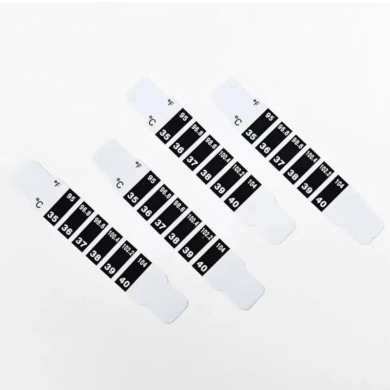 Forehead Head Strip Thermometer Water Milk Fever Body Baby Child Kid Qme
