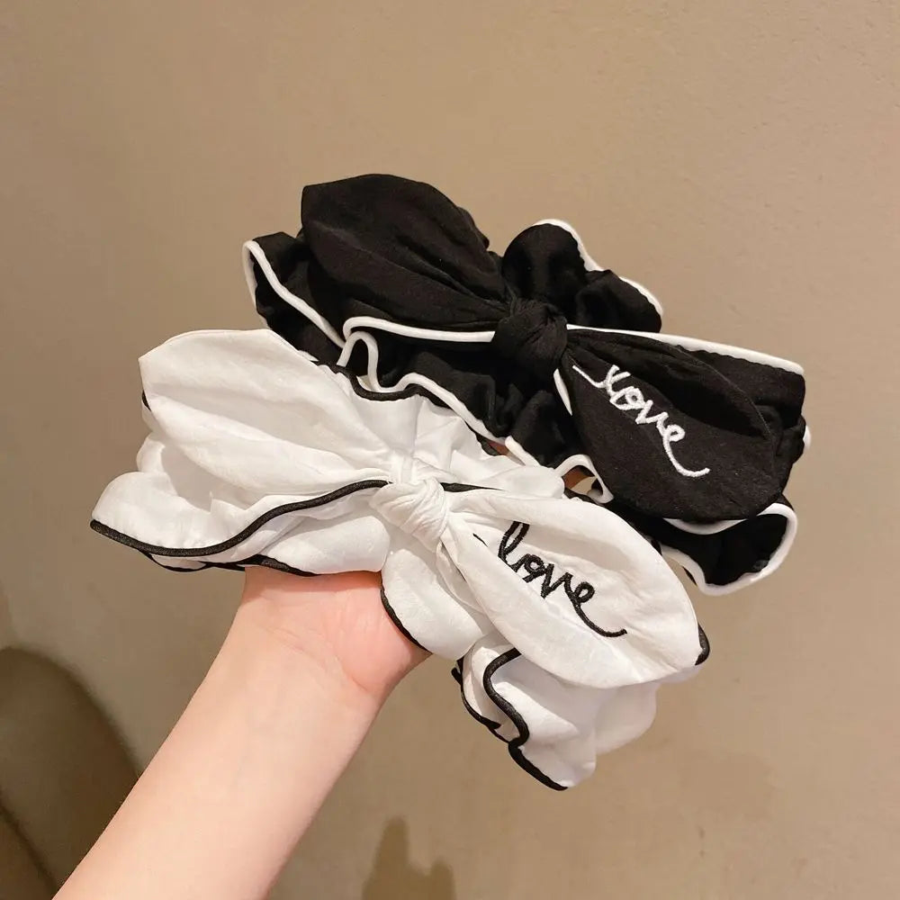 Makeup Sweet Shower Wide Cloth Wash Face Hairband Fabric Headband Korean Style Headdress Female Hair band Bow Hairband Qme