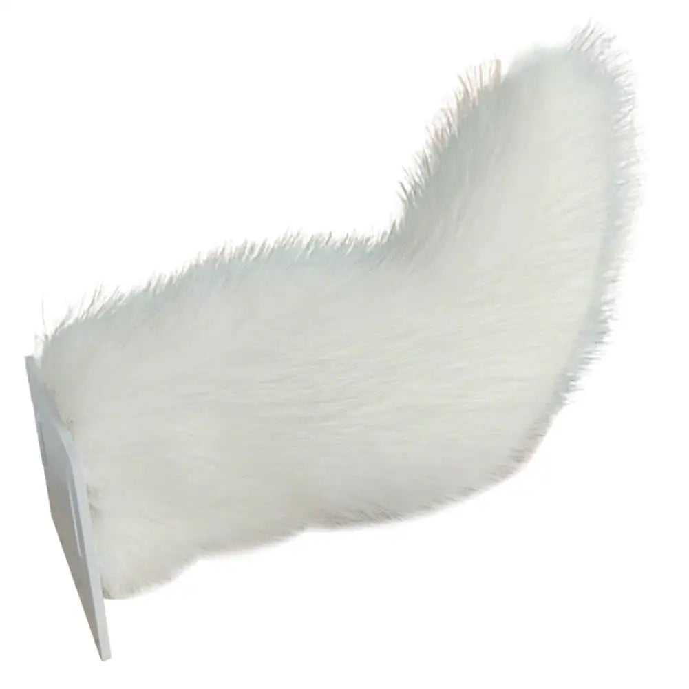Fluffy Plush Tail Car Decor Strong Adhesive Easy Install Backpack Qme C