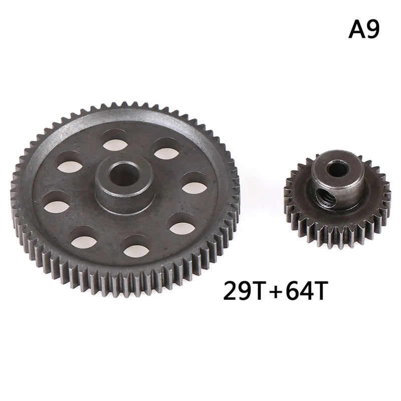 HSP Steel Metal Spur Differential Main Gear 17T/21T/26T/29T/64T Pinion Gear Qme style 2