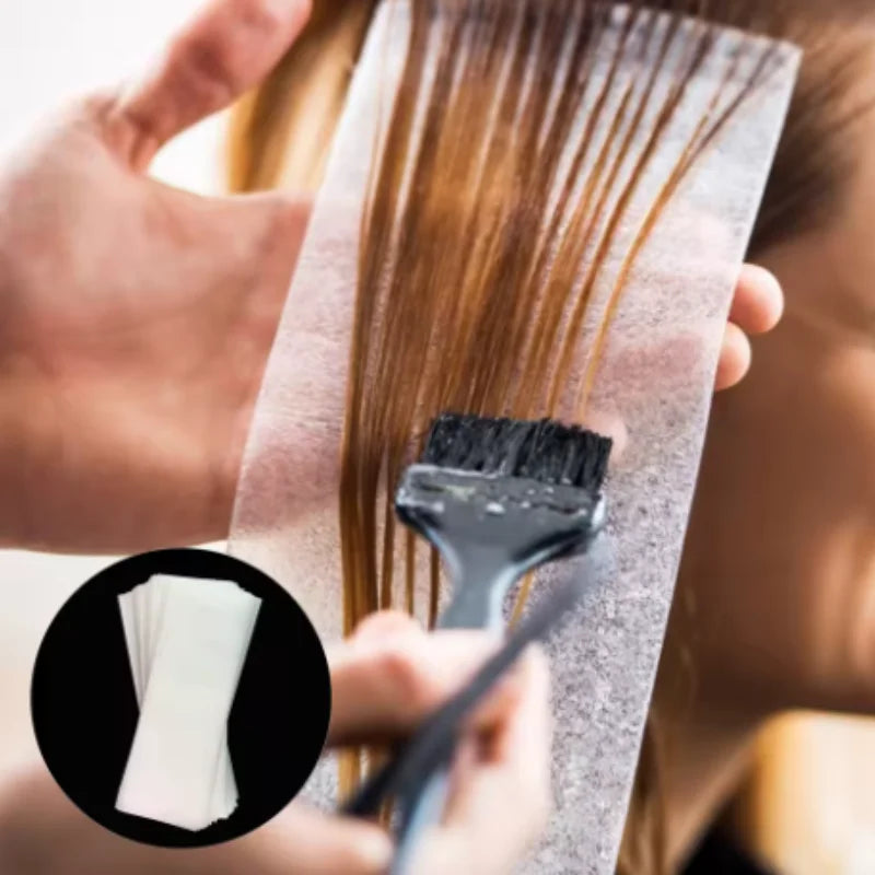 Hair Dye Paper Reusable Hair Color Foil Alternative Highlight Sheets Salon Barber Hairdressing Hair Dyeing Accessories Qme