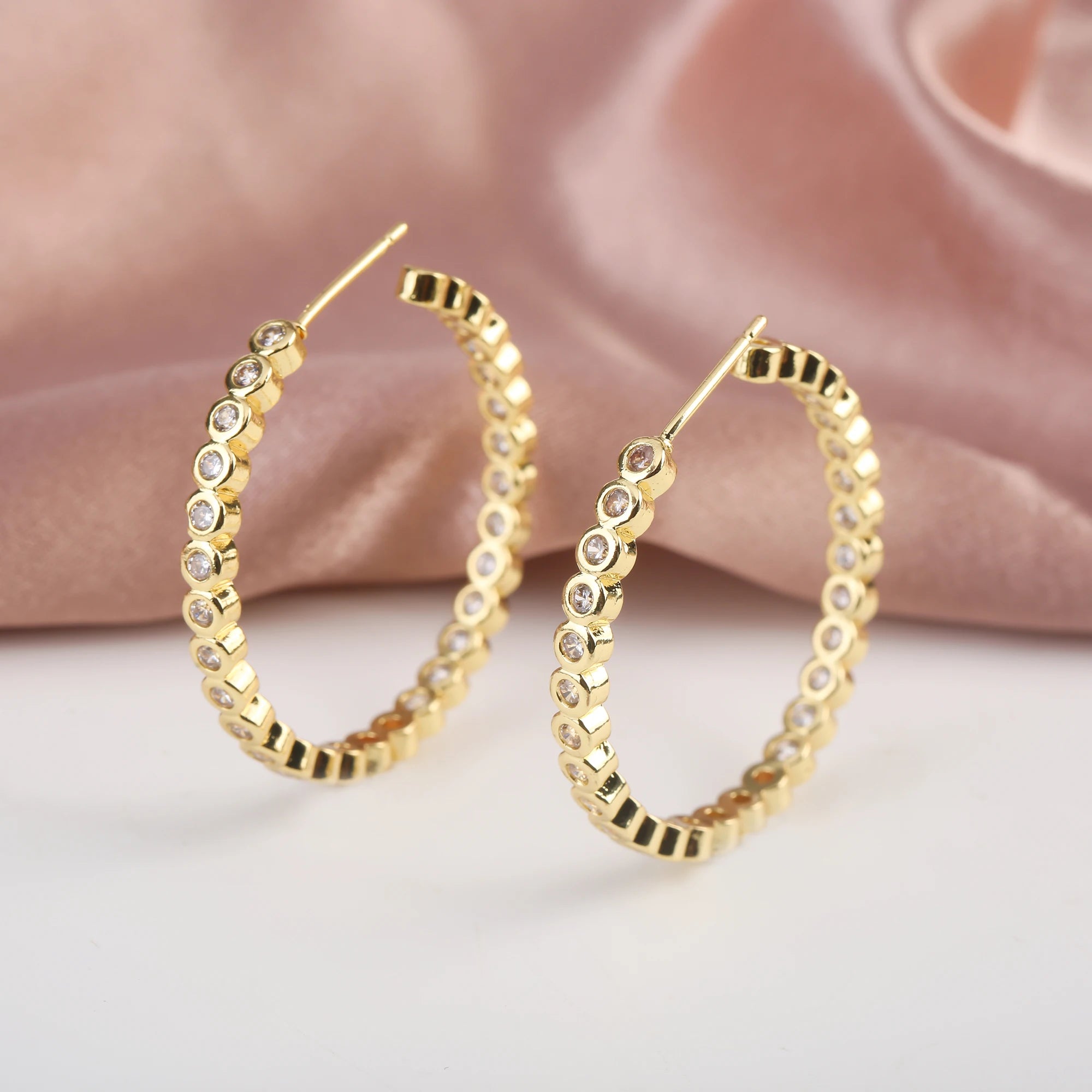 6 Styles New Design Round Exaggerated Drop Earrings Hip Hop Zirconia Jewelry Earrings Personalized Party Gifts for women Girls Qme 1