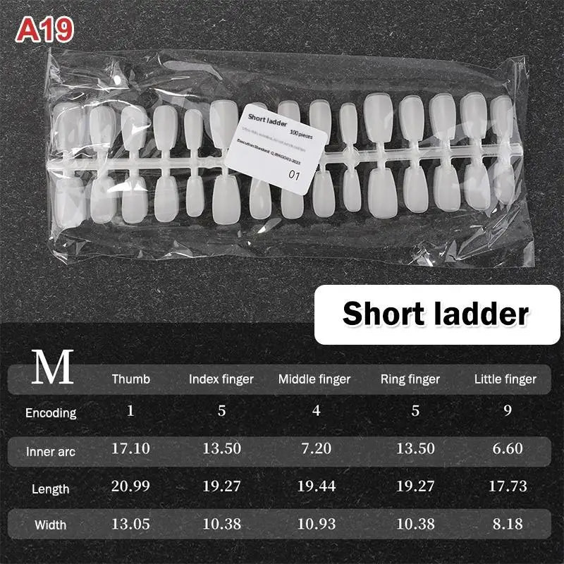 Nail Salon Matte False Tips Box Easy Wear Press Nails Home Manicure