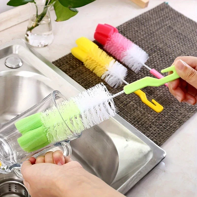 5pcs Cup Brush, Baby Bottle Brush Cleaner Spout Cup Glass Teapot Washing Cleaning Tool Qme