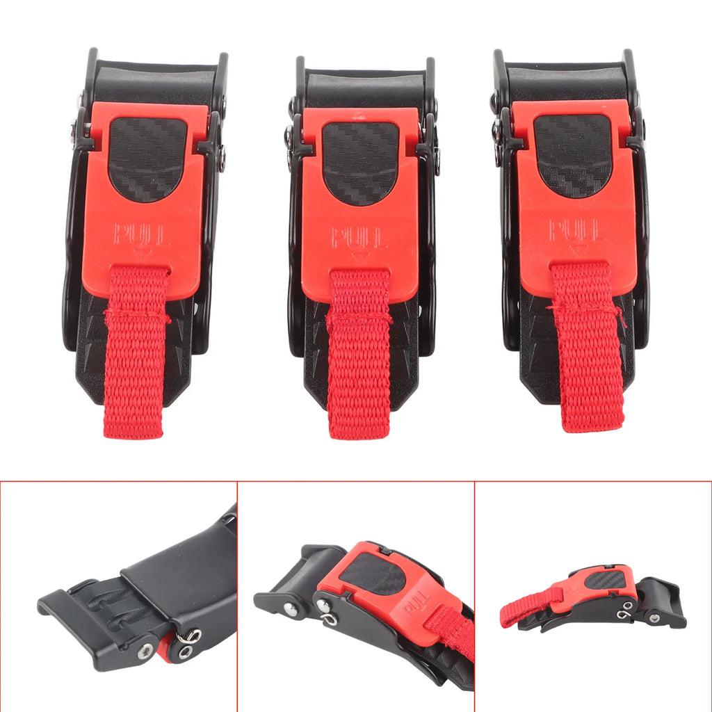 Motorcycle Helmet Buckle 3X Motorcycle Helmet Speed Clip Quick Release Chin Strap Button Pull Buckle Bike Helmet Button Buckle Qme