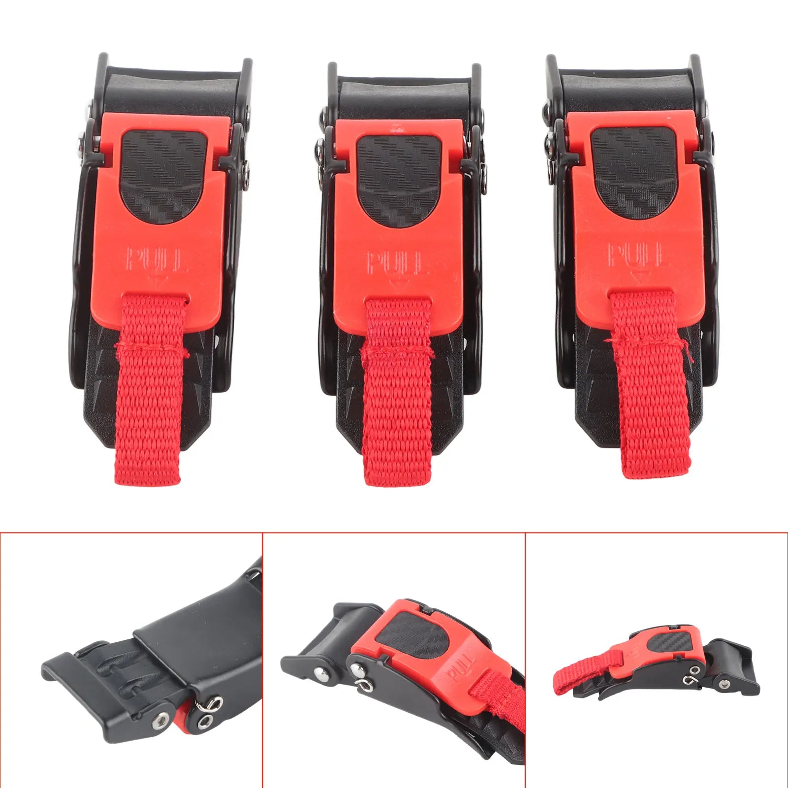 Motorcycle Helmet Buckle 3X Motorcycle Helmet Speed Clip Quick Release Chin Strap Button Pull Buckle Bike Helmet Button Buckle Qme