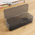 Student Simple Stationery Box Pencil Case Water Pen Transparent Holder Qme D