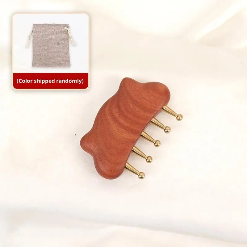 Portable Brass Gua Sha Tool Meridian Lymphatic Massage Muscle Relief Qme B
