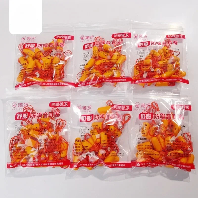 Anti - noise, Reusable, Noise Reduction, Prevention, Sound Insulation, Ear Protection, Silicone Ear Plugs, Motorcycle Equipment Qme 5 packs(50pcs)