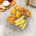 1Pc Air Fryer Grille Suitable For Air Fryers Oven Grill Stainless Steel Stackable Grill Kitchen Utensils Cook Multiple Foods. Qme Default Title