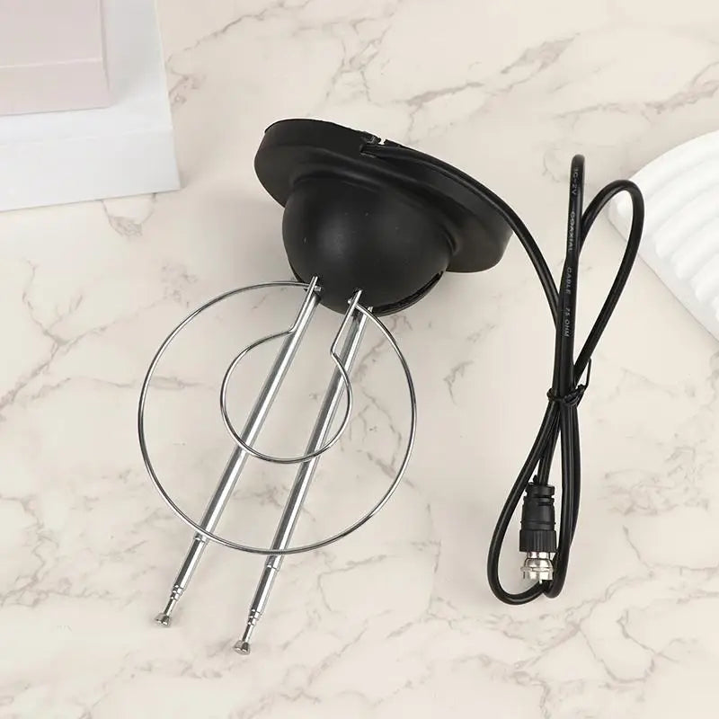 Loop Rabbit Indoor TV Antenna Universal Analog Digital VHF UHF HDTV Qme