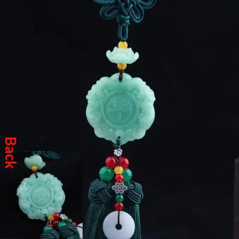 1pc Chinese Luck Car Accessory Rearview Mirror Pendant Suitable For For Asian Culture Decor & Driving Amulet Qme B8