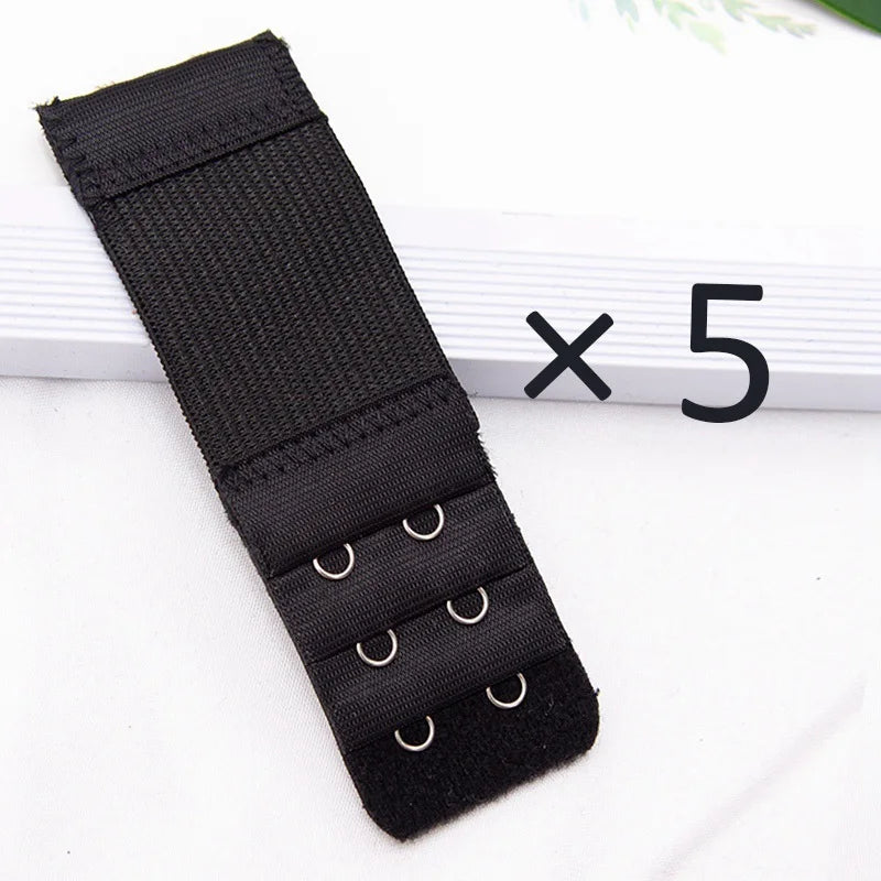 Buckle Women Bra Extender Elastic Extension Strap Hook Clip Expander Qme