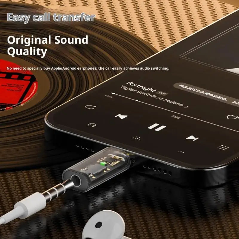 Earphone AUX Adapter C Audio Phone 15 Galaxy S24 S23 Ultra USB Qme