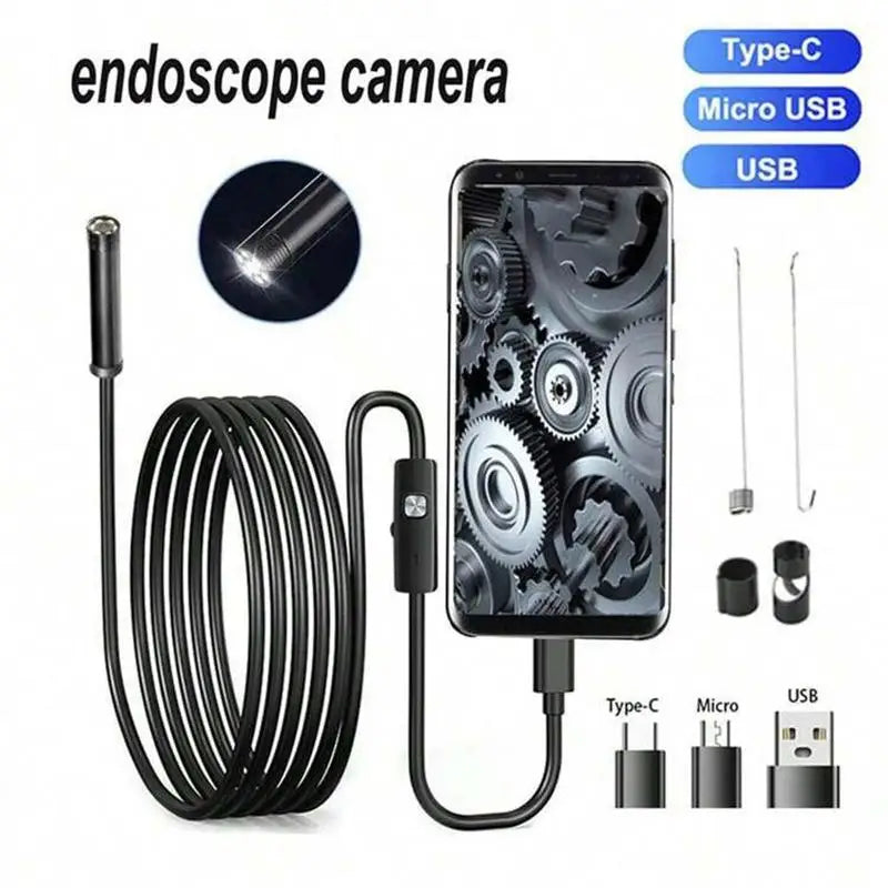 1 Mini Borescope Camera Wired 100w Pixel USB Typec Android Lens Qme