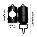 Dog Poop Bag Holder Portable Lightweight Lanyard Bags Rolls Car Qme Black China Mainland