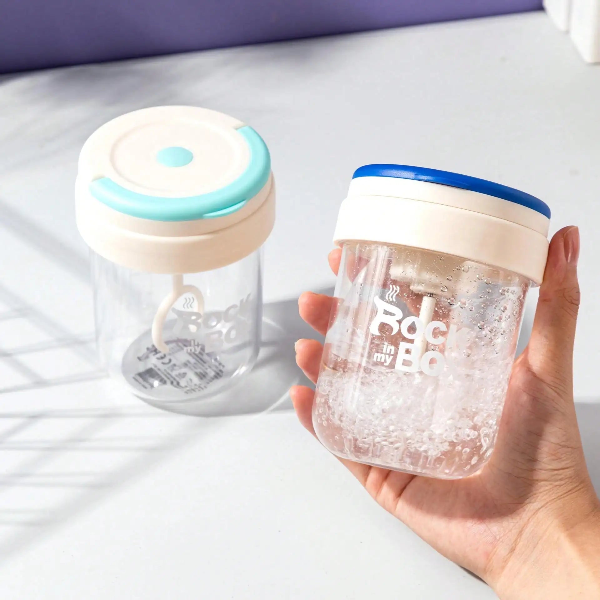 Self Stirring Coffee Cup Lid Automatic Fitness Sports Protein Powder Qme