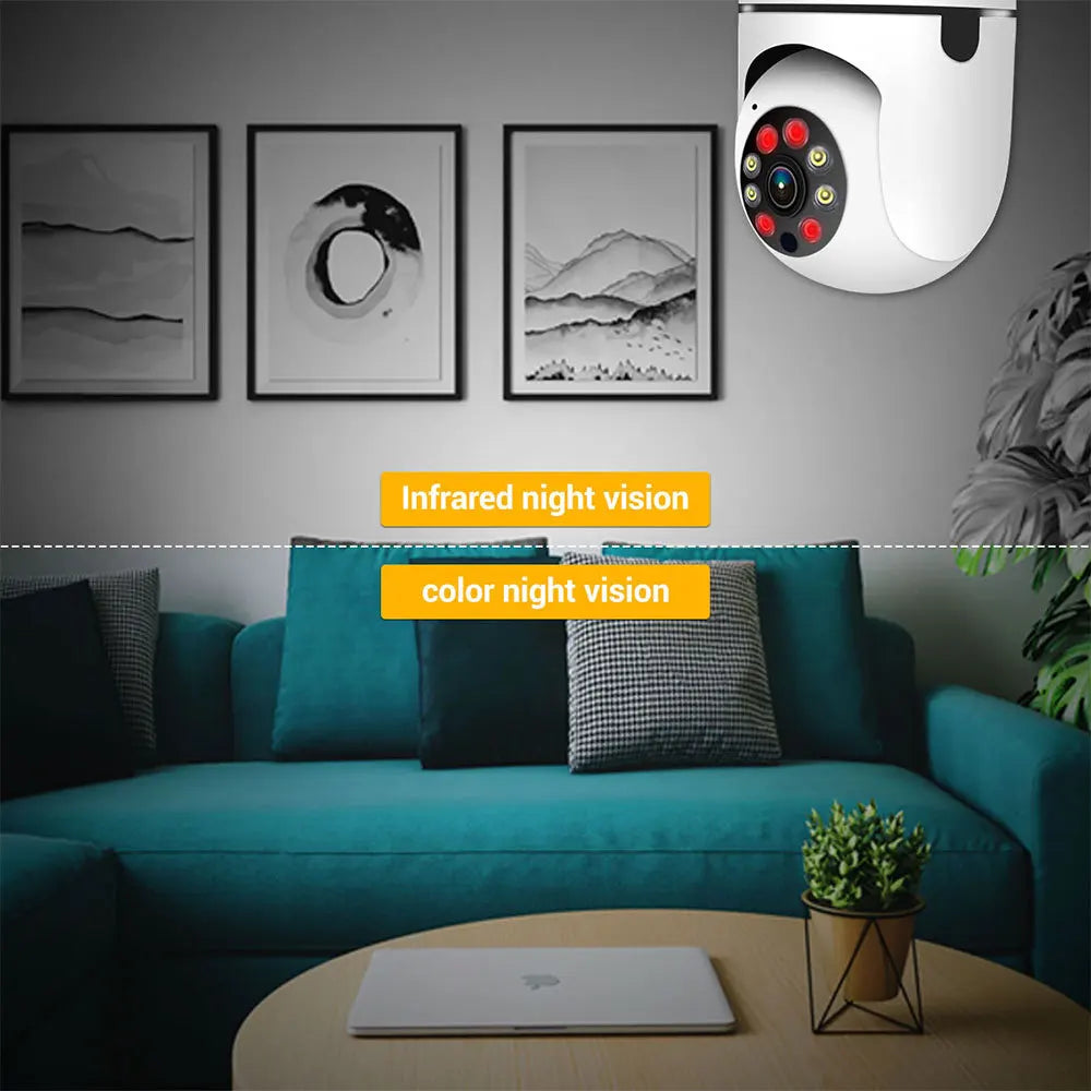 ESCAM PT208 Wireless 1080P Mobile Tracking WIFI Connection ONVIF Two-way Voice Intelligent Dual-light Source Night Vision Camera Qme