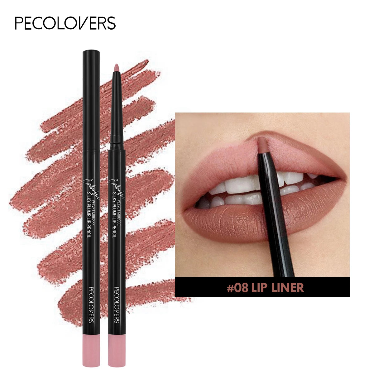 Nude Velvet Matte Lipstick Long Lasting Waterproof Rendering Qme 08