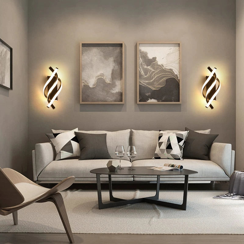 Household LED Chandelier Three Colors Lamp Modern Style Ceiling Lamp Bedroom Light Surface Installation 220v Dining Room Lamp Qme