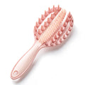 1 Scalp Massager Shampoo Brush Detachable Hair Exfoliator Wet Dry Qme Pink