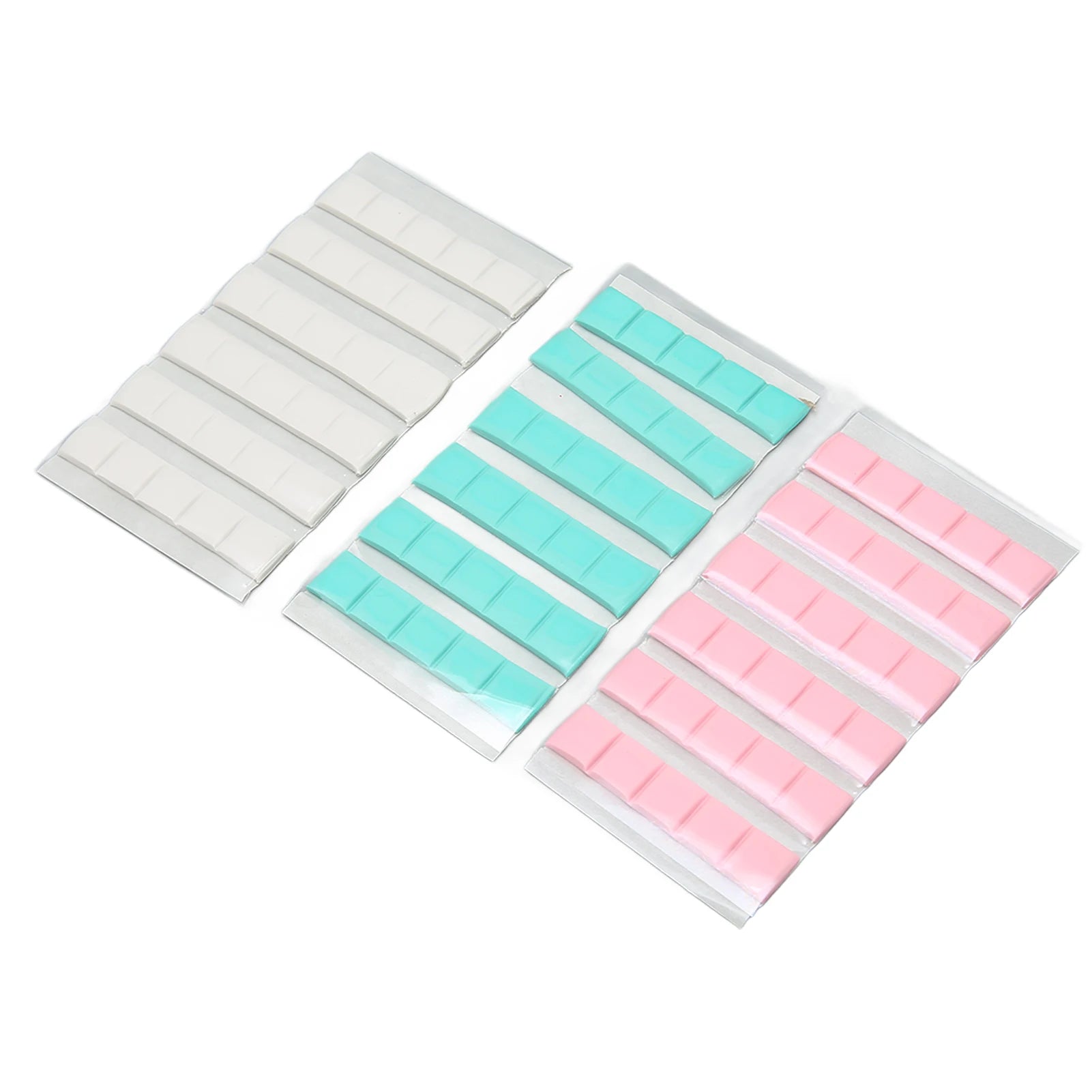 Adhesive Nail Clay Manicure Clay Adhesive Reusable Removable Nail Art Stand Clay for False Nail Tips Display Practice 3 Colors Qme