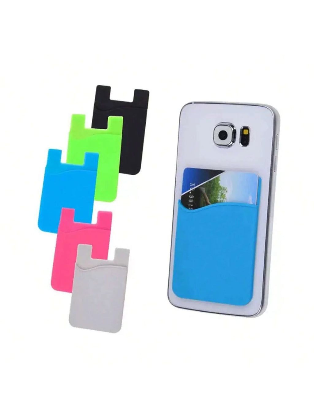 Silicone Phone Card Holder Bank Bus Id Sticker 2 Qme