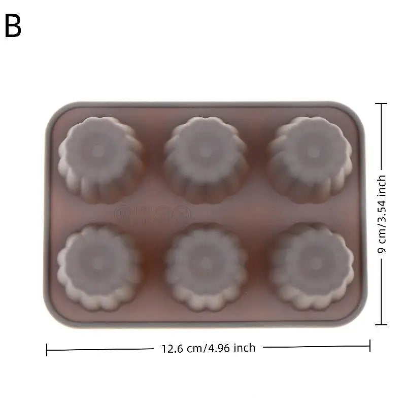 Silicon Chocolate Candy Molds Baking Cake Trays Pastry Accessories Qme B