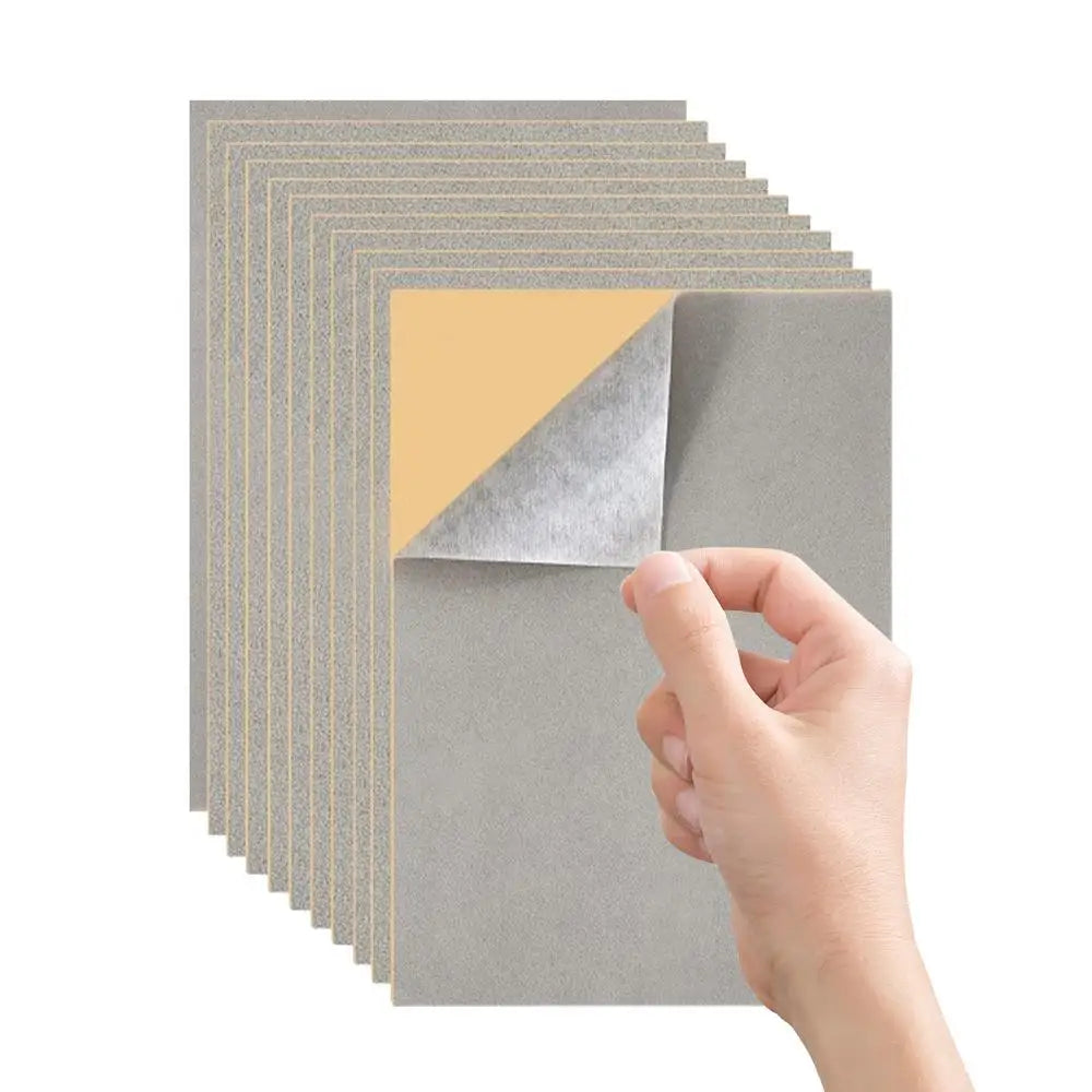 Self Adhesive Felt Sheets 10pcs Solid Color Sticky Felt in A4 Size Peel and Stick Felt Sheets Soft Felt Fabric Sheets Stick Qme Grey China Mainland