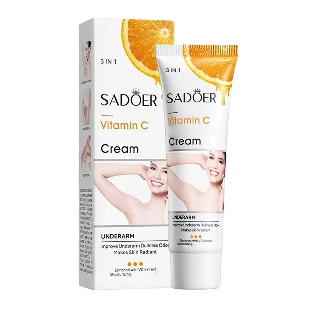 Vitamin C Underarm Cream Skin Whitening Body Dark Spot Remover Qme A