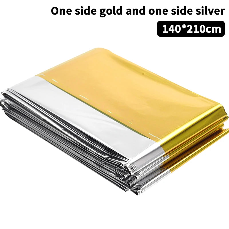 Essential Outdoor Gear Waterproof Emergency Blanket Warmth Survival Qme A3