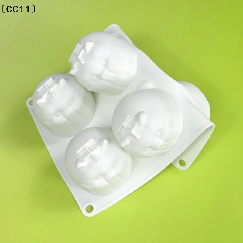 3D Lovely Cat Pudding Mousse Mould DIY Animal Mochi Dessert Chocolate Qme