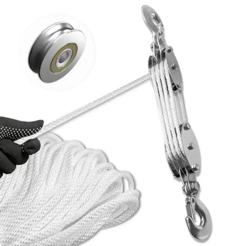 High-strength Polyethylene Rope Crane Manual Lift 270 Rotatable Zinc Qme