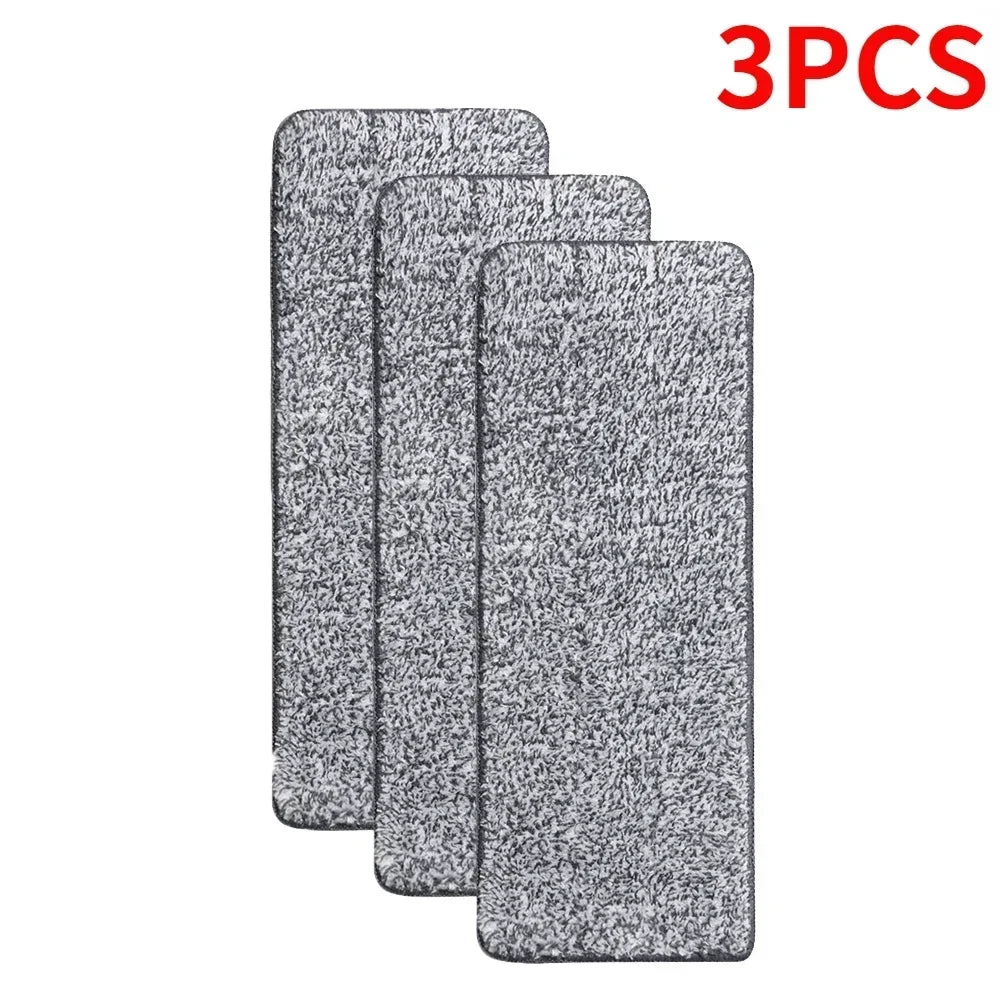 6/1PCS Microfiber Mop Pads Replacement Household Washable Spray Mop Cloth Household Portable Mop Head Cleaning Cloth Pad 33x12cm Qme 3PCS
