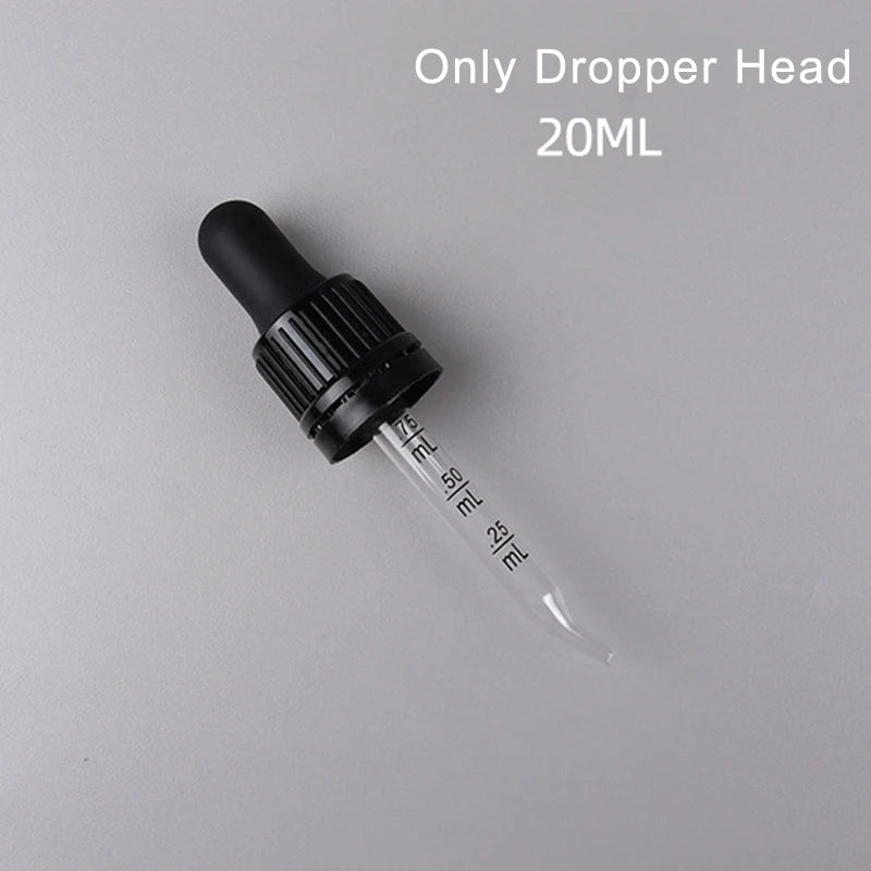 Glass Dropper Graduated Elbow Tip Essential Oil Dispensing Accessory Qme 20ML