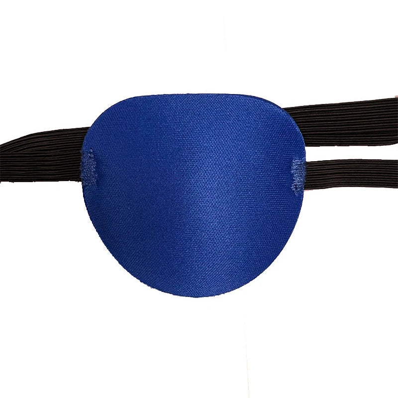 Pirate Eye Patch Unisex Black Single Eyepatch One Washable Adjustable Qme Blue